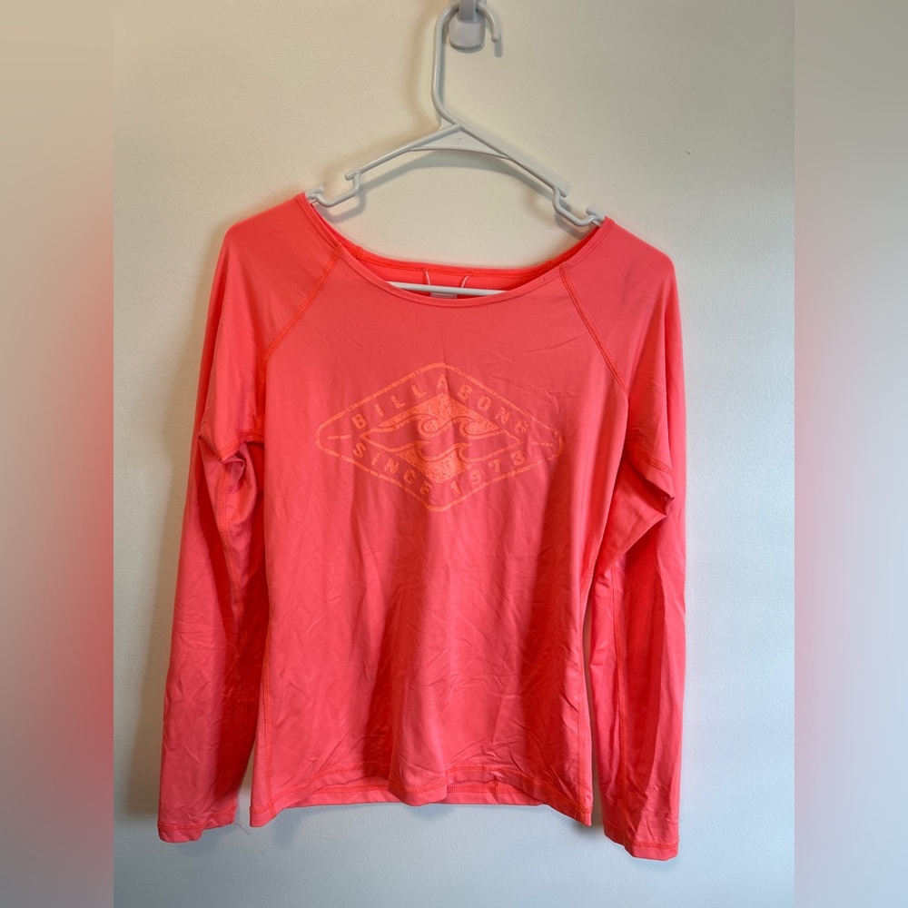 Billabong Long-Sleeved Coral Rash Guard Size Large